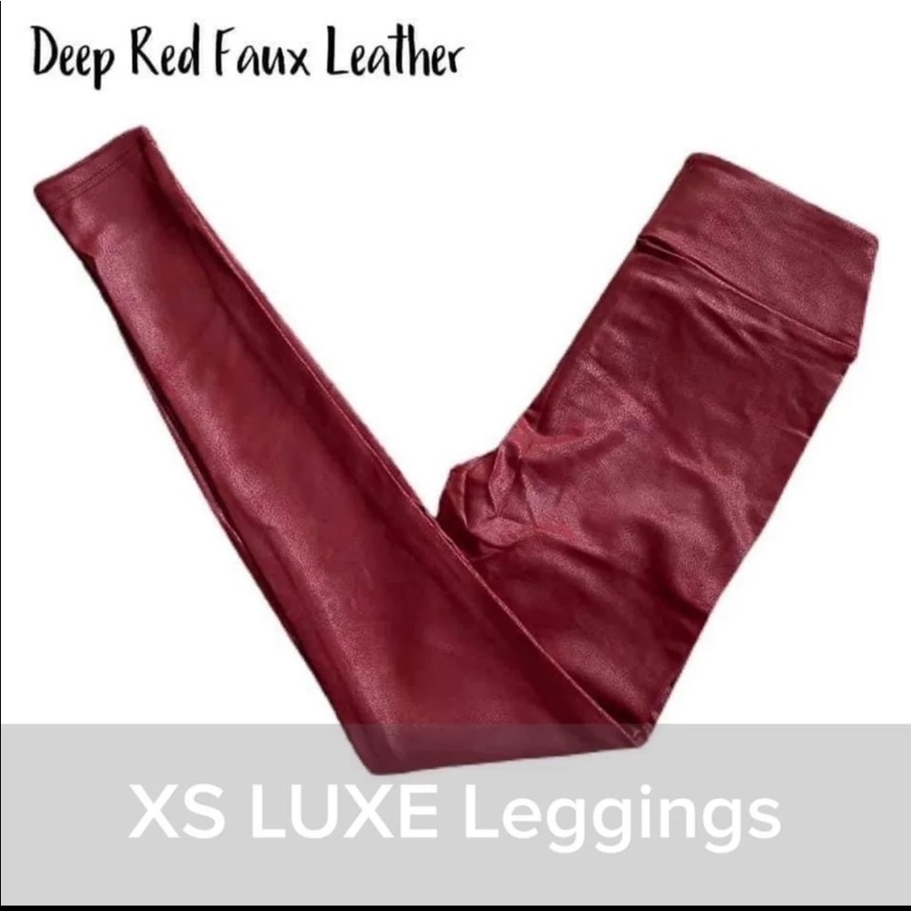 NWT XS LuLaRoe Luxe Faux Leather Leggings